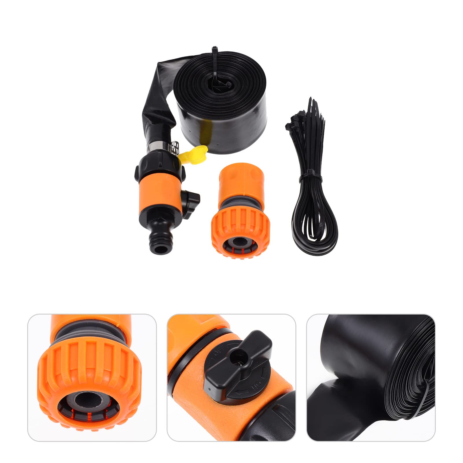 LUOZZY Trampoline Sprinkler Water Toy - 26ft Outdoor Water Game for Kids, Summer Backyard Fun with Adjustable Spray Kit (Orange) - Perfect for Pool Parties, Family Gatherings & Summer Cooling