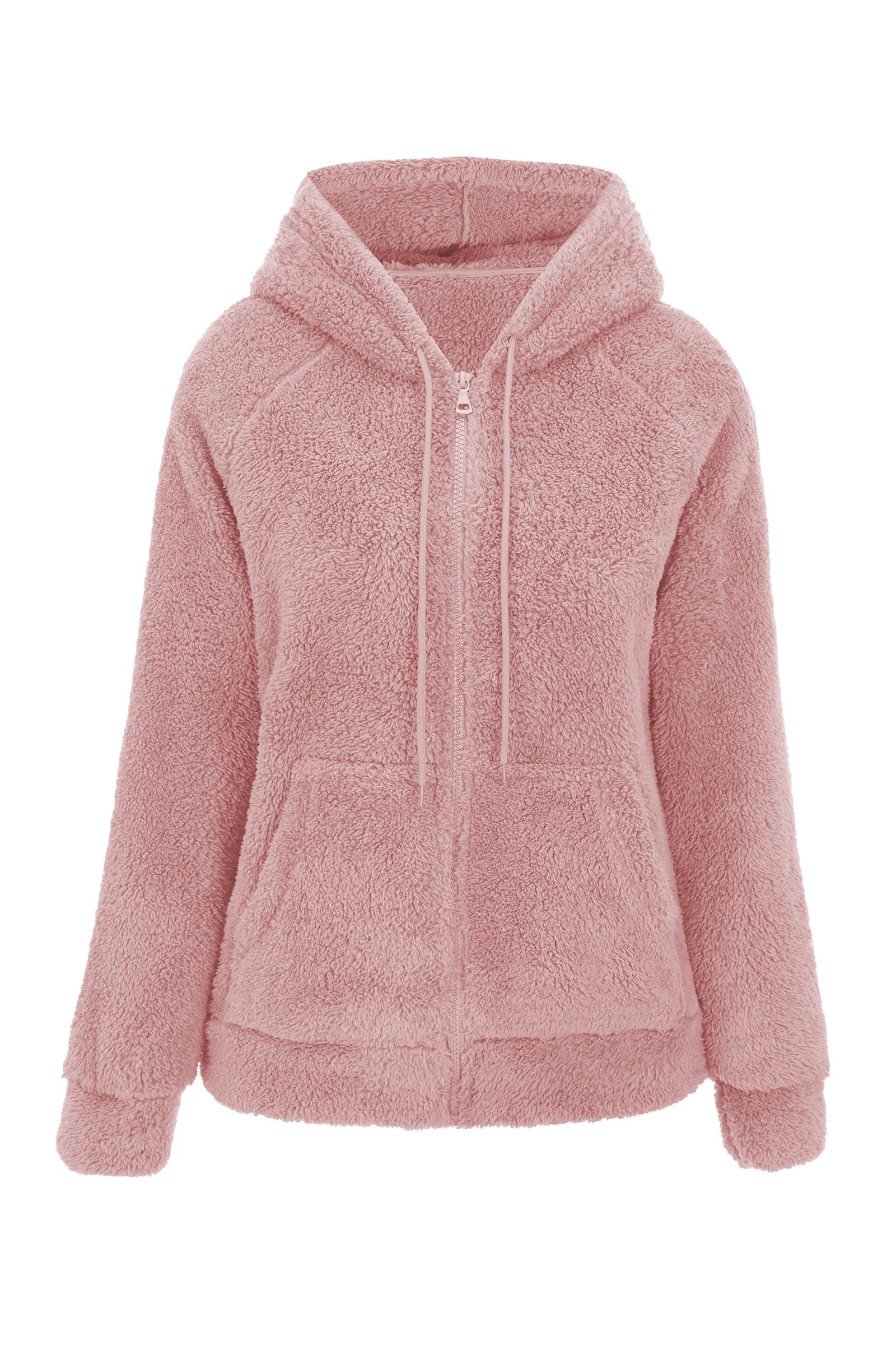 RISISSIDA Women's Faux Fur Fleece Lightweight Jacket - Spring Fall Transitional Fashion Coat for Women - Cute Thin Outerwear for Casual Wear, Date Night & Office Outfits