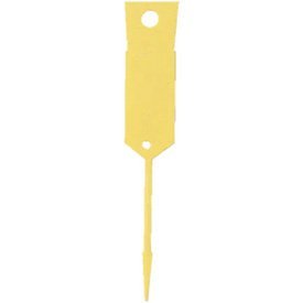 Self Locking Key Tags - 1000 Pack, Bright Yellow for Easy Identification - Perfect for Key Organization, Luggage Tags, and Asset Management