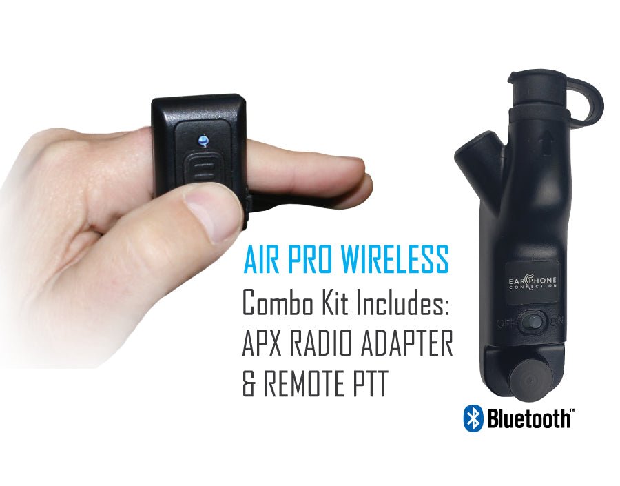 Motorola APX XPR Bluetooth Earbuds Kit - Wireless Headset for Two-Way Radios | Perfect for Construction, Security & Outdoor Work