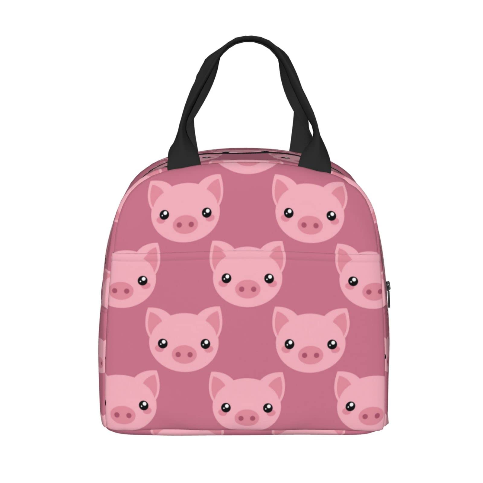 Insulated Cute Cartoon Pig Lunch Box for Kids - Reusable Thermal Lunch Bag for Boys & Girls, Perfect for School, Camping, Hiking, Picnic, Beach & Travel - Ideal for Keeping Food Fresh All Day