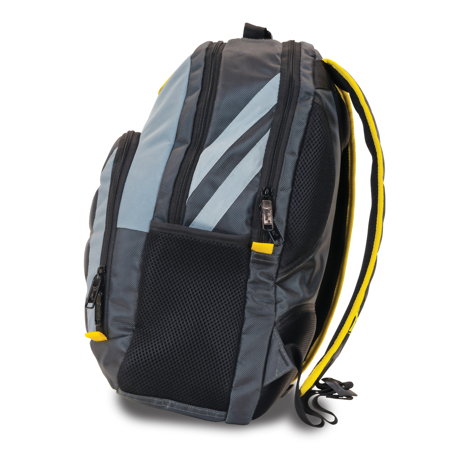 Track Select Backpack - Lightweight Durable Laptop Backpack for Men & Women, Water-Resistant Gray/Yellow Design - Perfect for Work, School, Travel & Outdoor Adventures