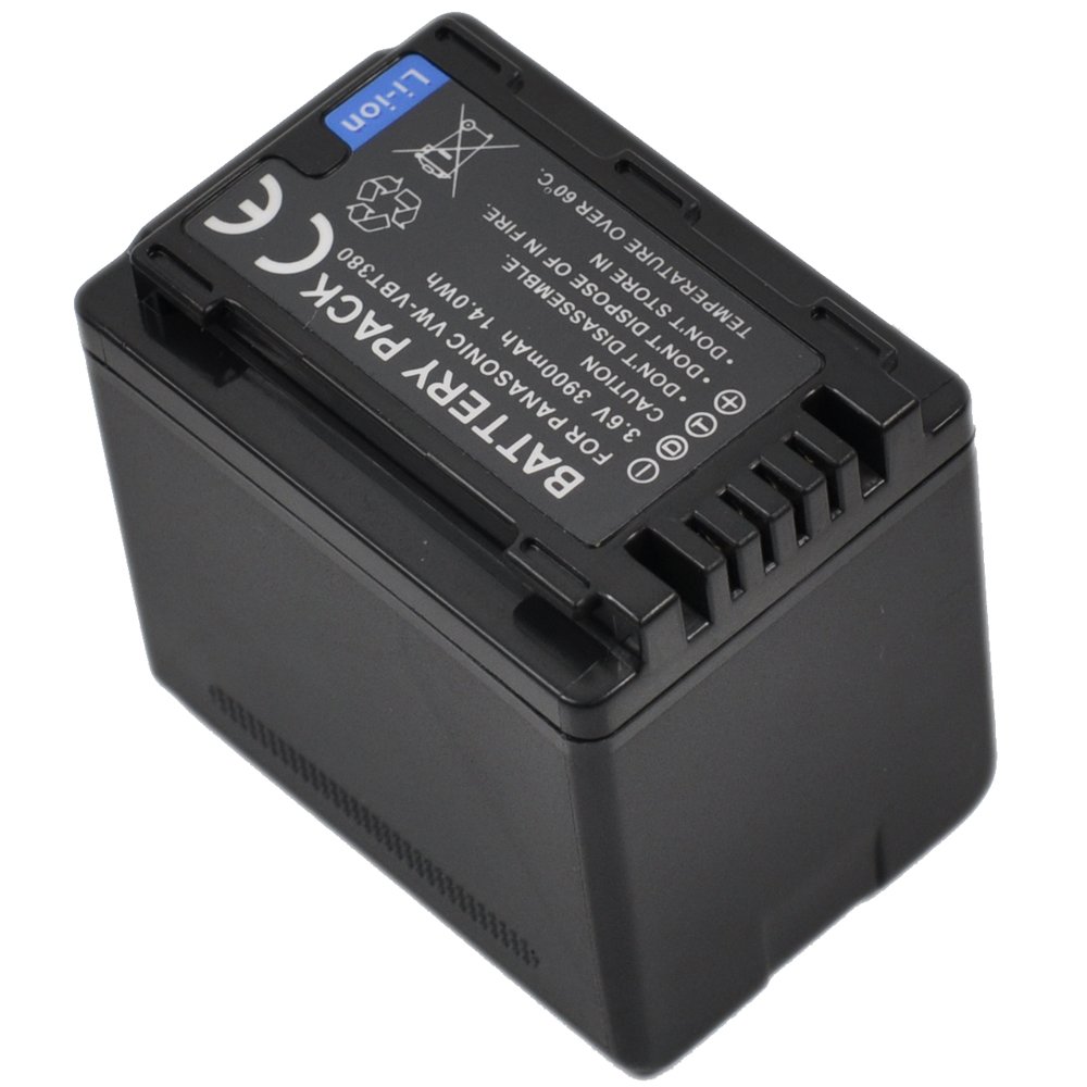 2X Replacement Camcorder Battery & AC/DC Charger Compatible with Panasonic VW-VBT190 HC-V770 VBT380 V380 WX970 V180 SDR-T70 V160 V110 V750 VX870 W570 V270 V250 HCV180 V110P V800 VX980 W580 VBT380E V380K V720 VXF1 VBT190K S1 - Perfect for Travel Vlogging, Outdoor Filming & Extended Shooting Sessions