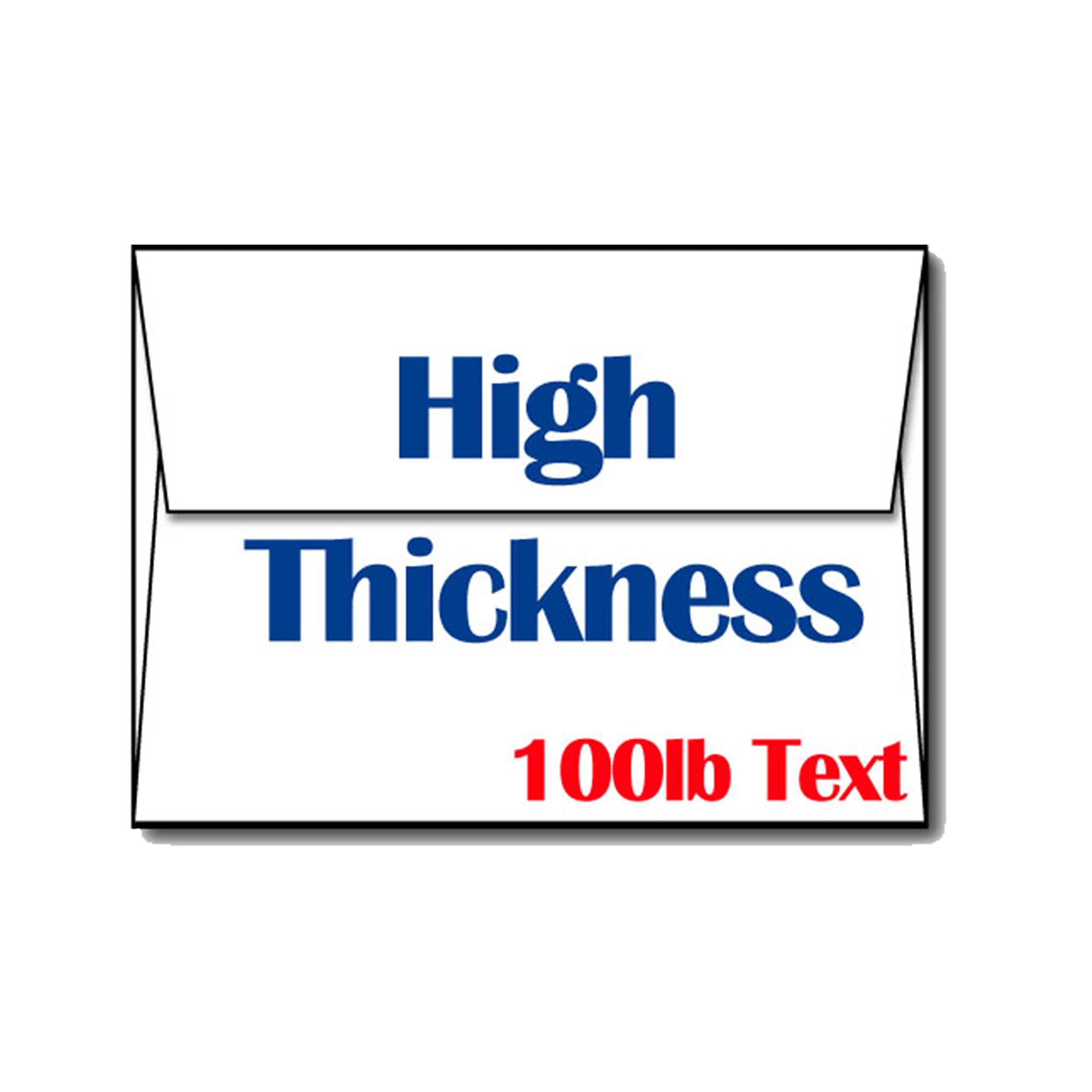 Premium A6 White Envelopes - Ultra Thick & Heavyweight for Wedding Invitations, Greeting Cards, Business Correspondence (100-Pack) - Perfect for Special Occasions & Professional Mailing