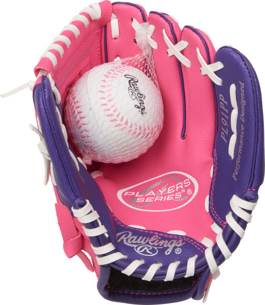 Rawlings Players Series 9 Inch T-Ball Glove PL91PP - Perfect for Youth Baseball Practice & T-Ball Games