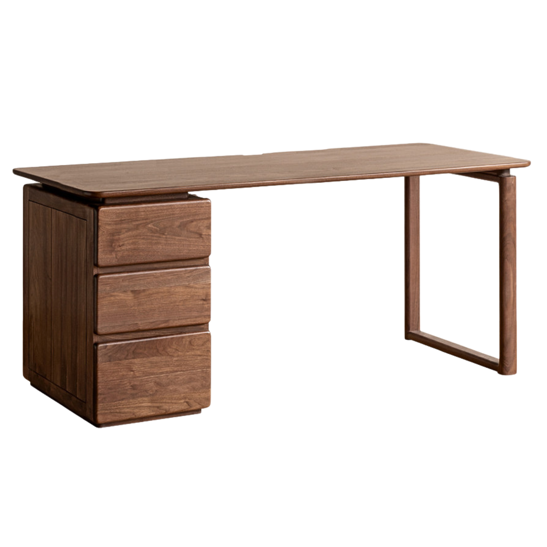 70.8x27.5x29.5 inch / 180x70x75.6 cm / Rich Dark Walnut color / desk