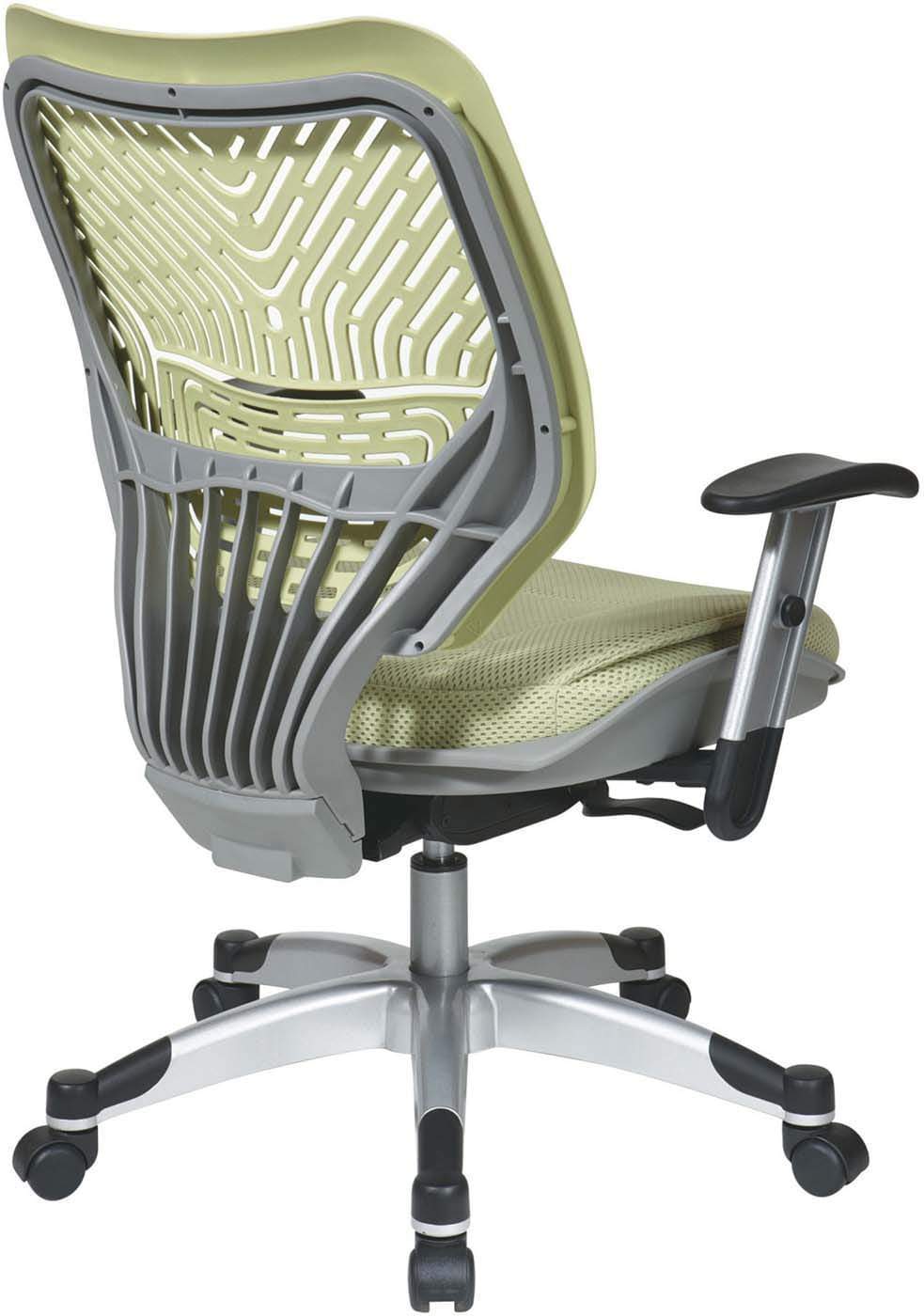 Space Seating® Kiwi SpaceFlex® Raven Mesh Managers Chair - Ergonomic Office Chair with Adjustable Lumbar Support [86 M66C625R] - Perfect for Home Office, Executive Desk & Conference Rooms