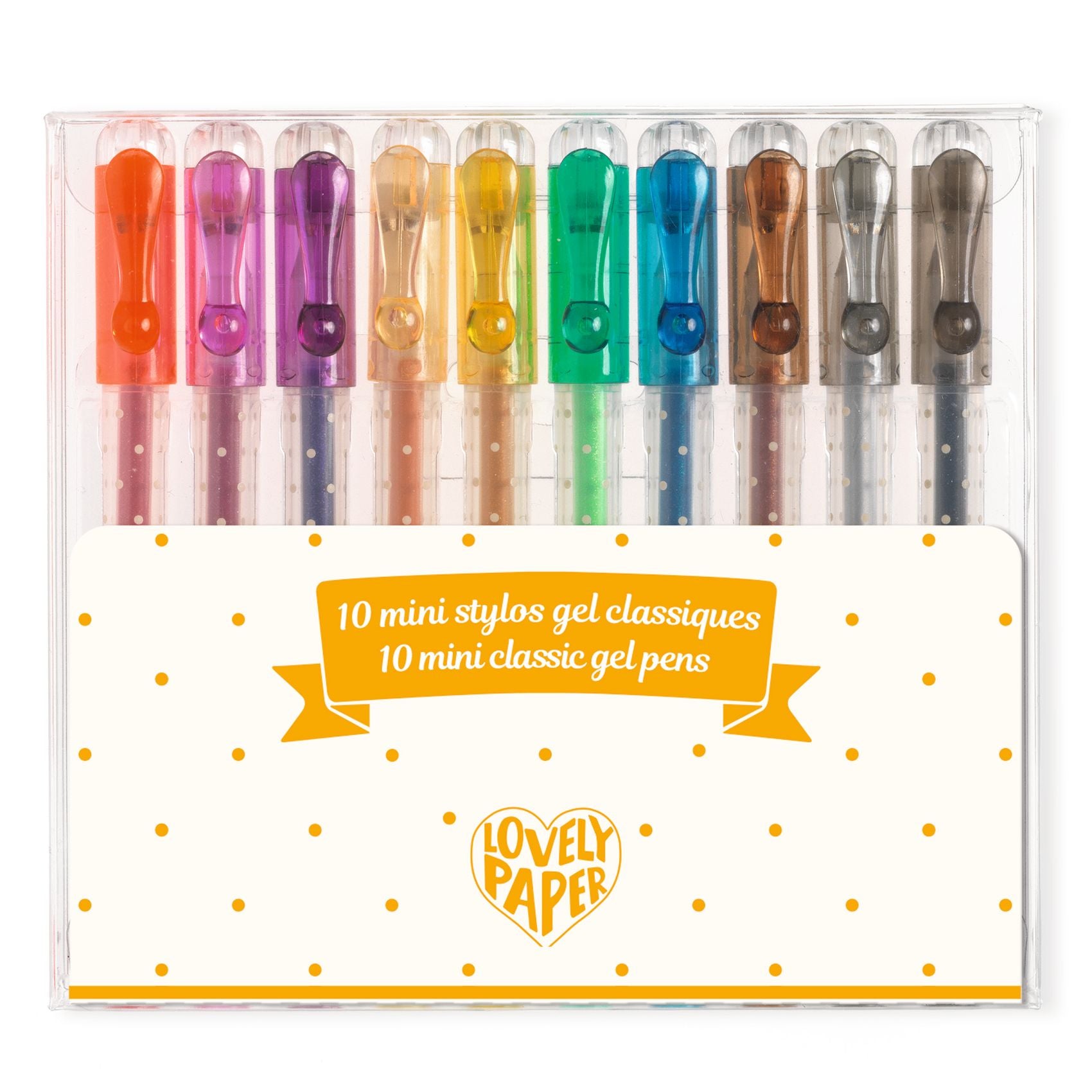 10 Pack Mini Gel Pens - Classic Colors for Journaling, Note Taking & Art Projects - Smooth Writing Fine Point Gel Ink Pens for School, Office & DIY Crafts