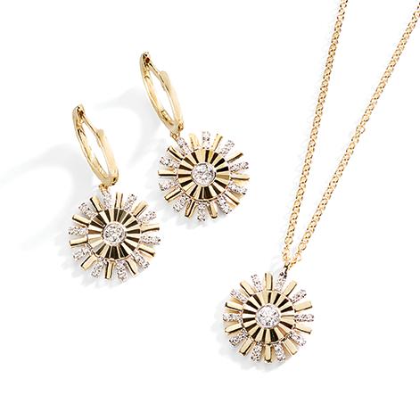 15+3 0.11 Carat Diamond Burst Pendant Necklace - Elegant Jewelry Gift for Women, Perfect for Weddings, Anniversaries & Special Occasions