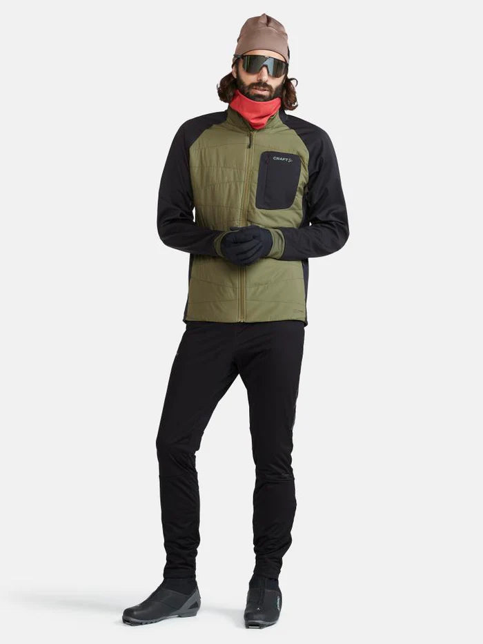 Men's Nordic Training Insulated Jacket - Winter Running & Outdoor Workout Jacket for Cold Weather