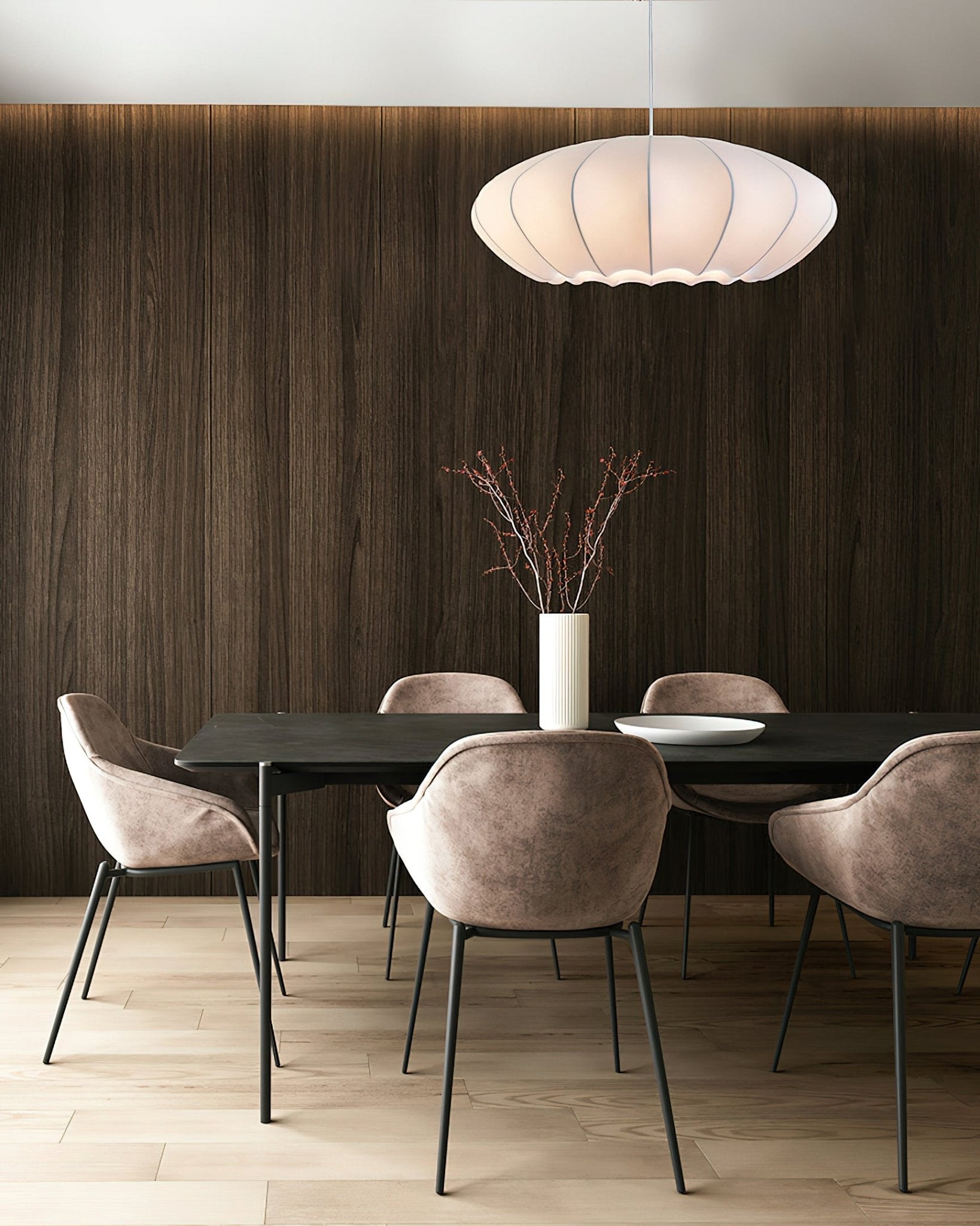 Makoto Pendant Lamp - Modern Japanese Inspired Hanging Light Fixture for Dining Room, Kitchen Island & Bedroom Decor