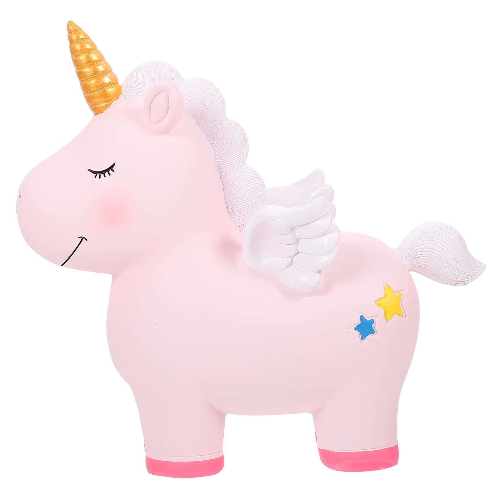 Healifty 22cm Pink Unicorn Piggy Bank for Kids - Money Saving Bank, Cute Decorative Gift for Girls' Room, Birthday & Christmas Presents - Perfect for Teaching Children Financial Responsibility & Room Decor