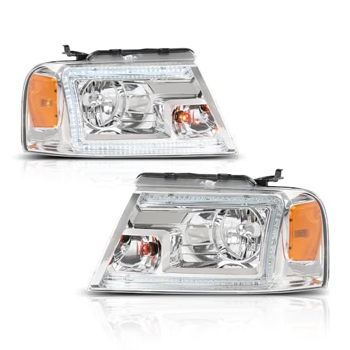 Chrome Housing Amber Reflector