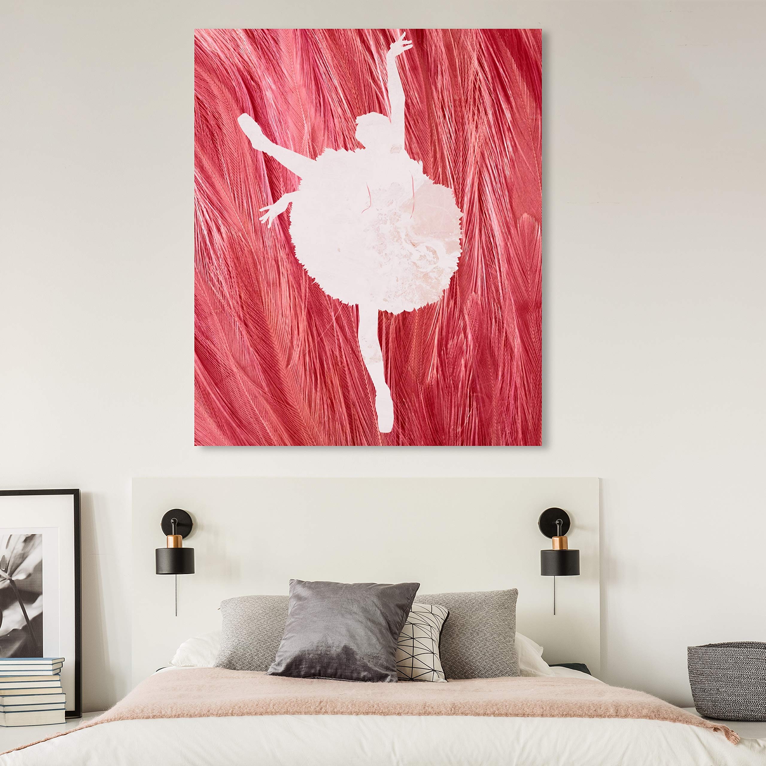 Oliver Gal Artist Co. Ballerina Dance Wall Art Canvas Print - Pink Ballet Dancer Home Decor 30x36 Inches - Perfect for Living Room, Bedroom & Dance Studio Decor