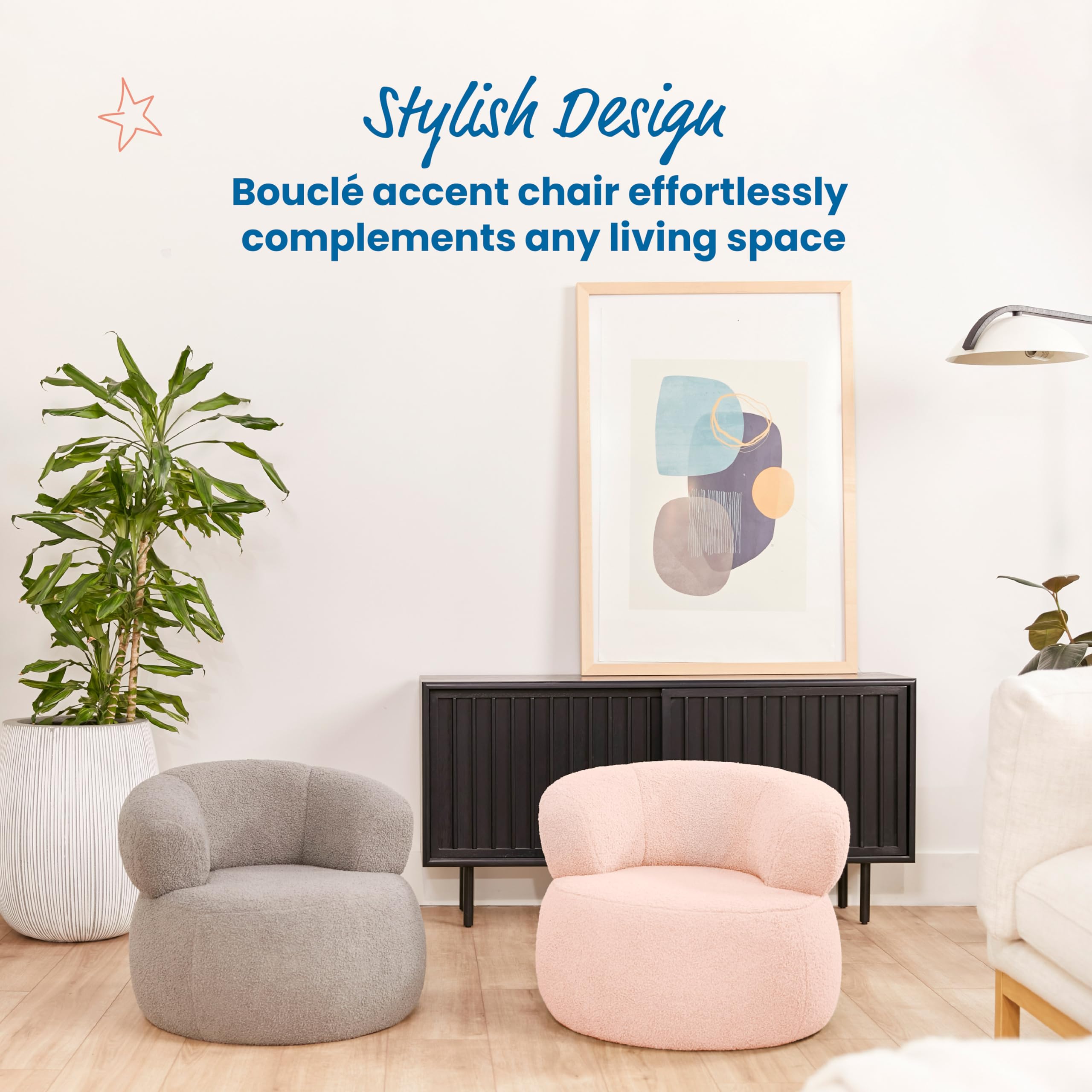 ECR4Kids Sophie Accent Chair for Kids - Pink Children's Furniture for Bedroom, Playroom & Reading Nook - Soft & Comfortable Toddler Chair