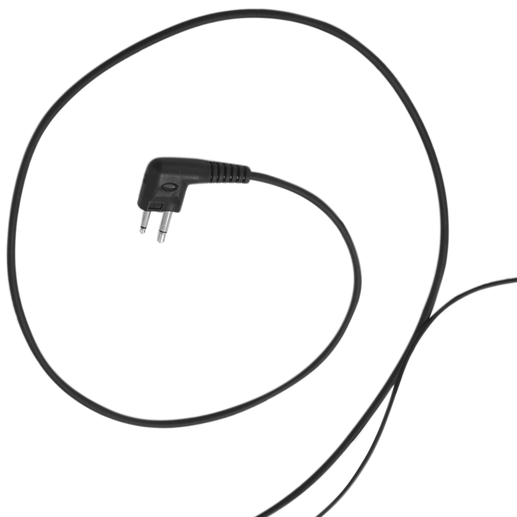 10 Pack 2-Pin D-Shape Clip-On PTT Headset with Microphone for Motorola GP88S GP300 GP68 GP2000 Two-Way Radios - Hands-Free Communication for Security, Construction & Outdoor Activities
