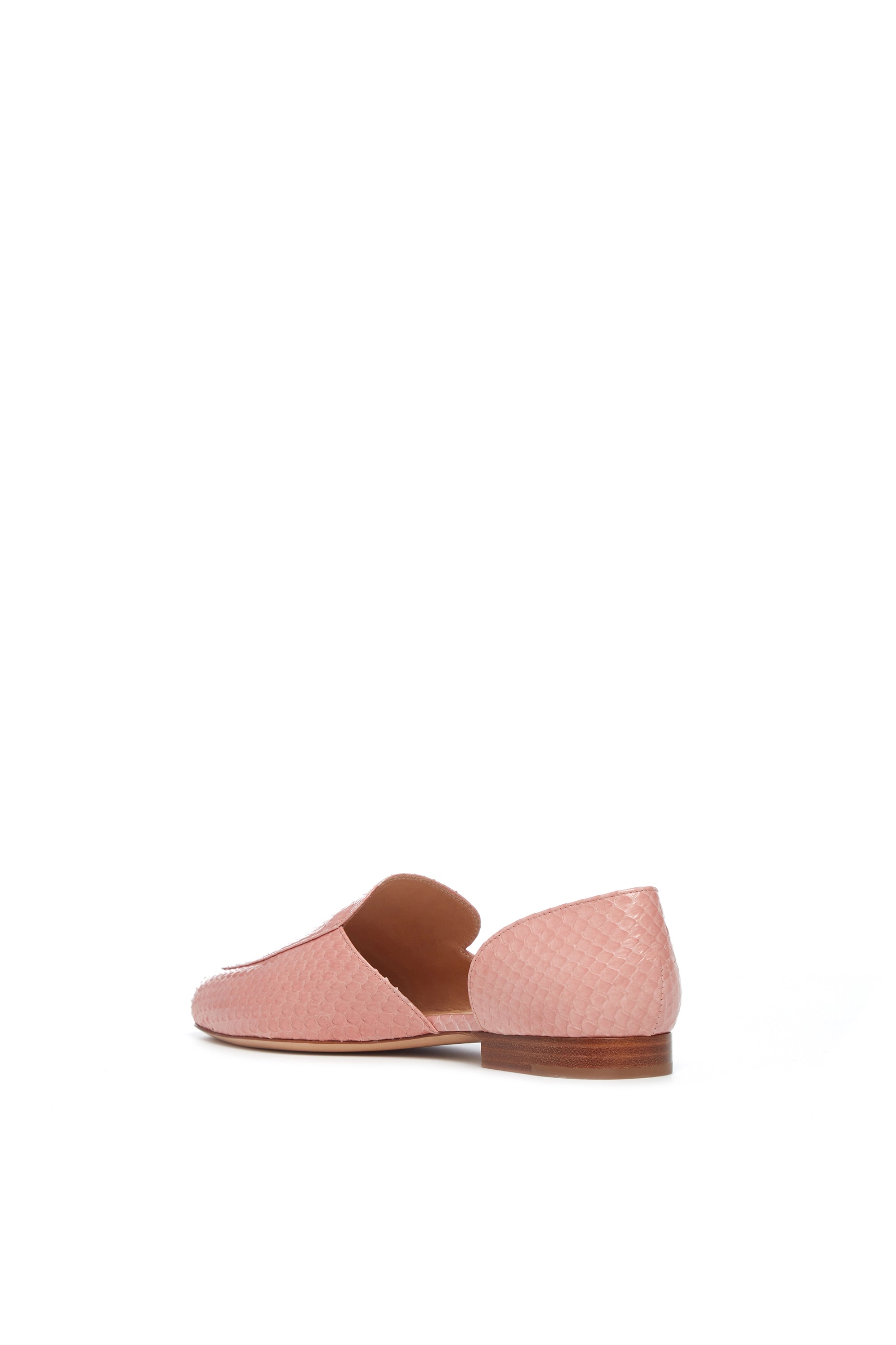 Jax Flat Shoe in Light Pink Snakeskin - Comfortable Women's Casual Flats for Everyday Wear | Perfect for Office, Walking & Travel
