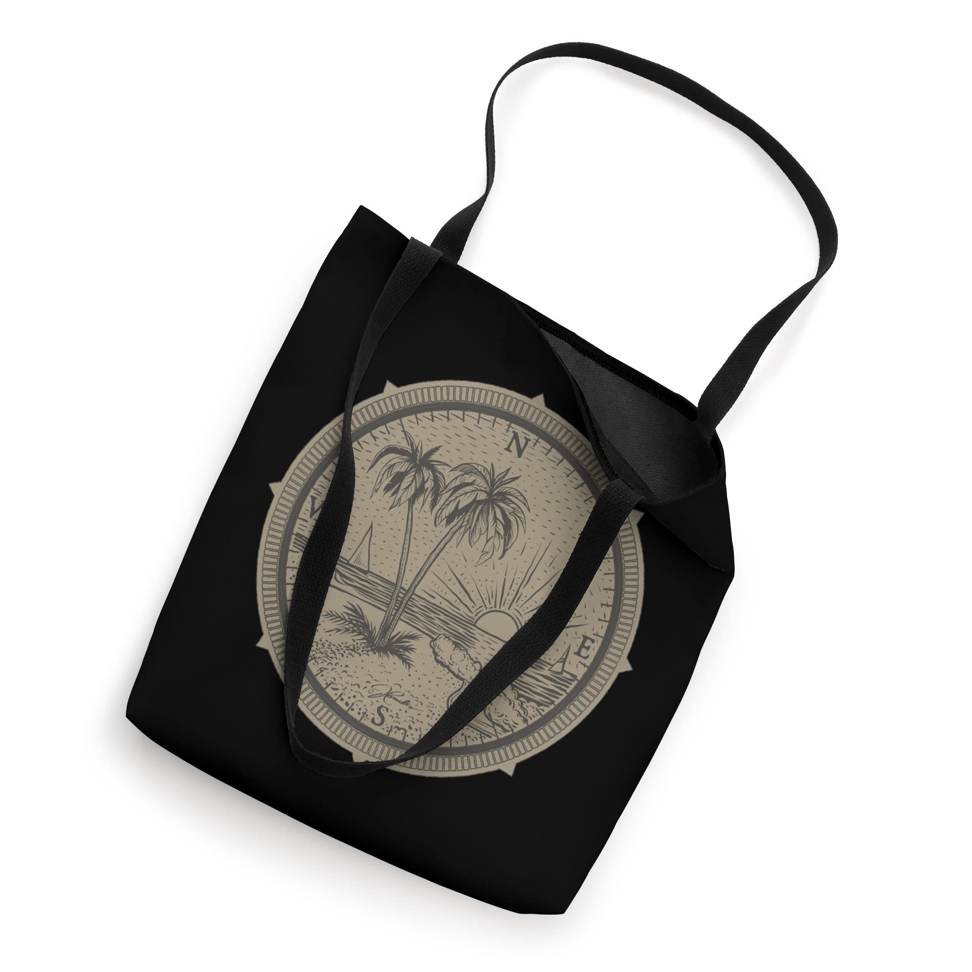 JCombs: Stylish Compass Rose & Beach Tote Bag - Perfect for Travel, Shopping & Summer Outings