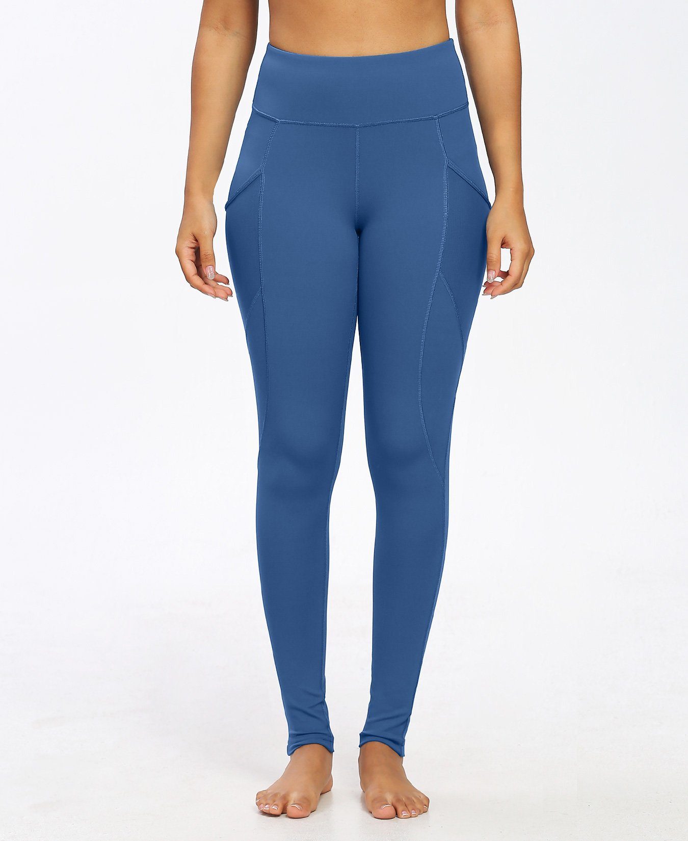 High Waist Mesh Yoga Leggings for Women - Breathable Workout Tights with Side Mesh Panels - Perfect for Gym, Running & Lounge Wear