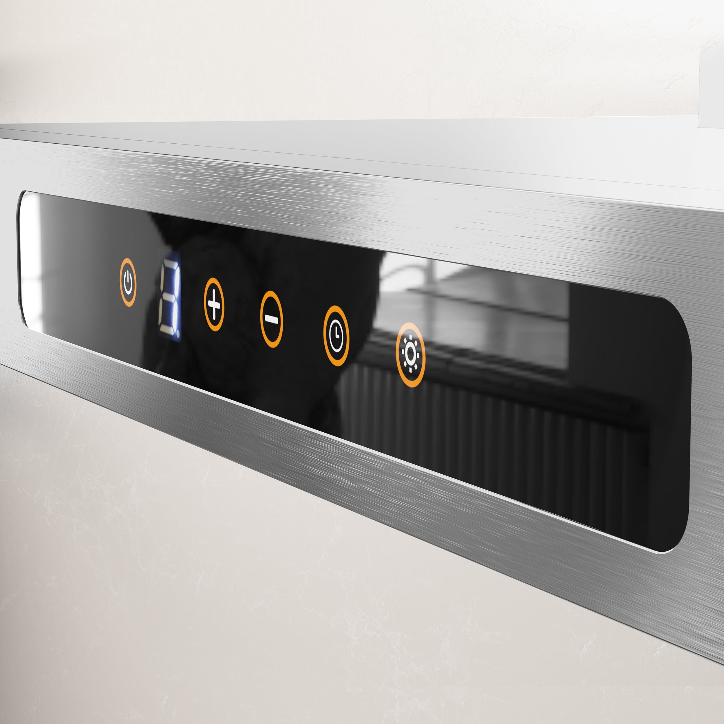 CIARRA 24 Inch Stainless Steel Wall Mount Range Hood 450CFM Ventilation - T-Shaped Design for Kitchen, CAS60102 OW - Perfect for Home Cooking & Smoke Removal