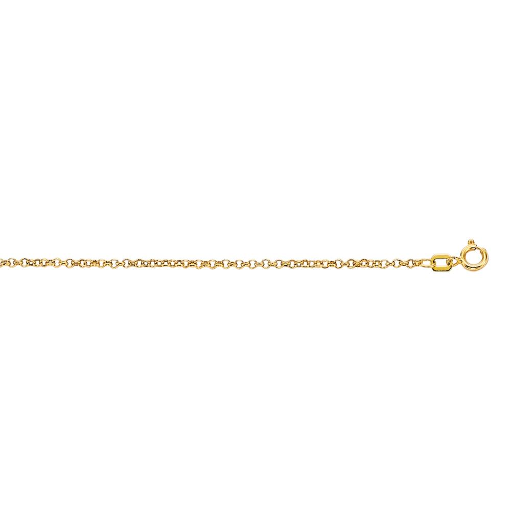 10K Gold 1.9mm Lite Rolo Chain Necklace - Dainty & Lightweight Jewelry for Women - Perfect for Layering, Everyday Wear & Gift Giving