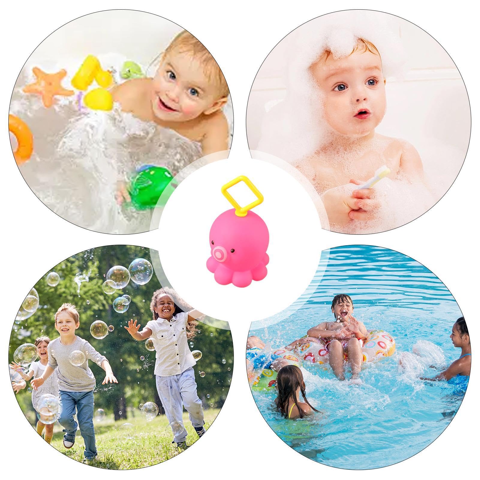 Light-Up Bathtub Fishing Toy Set - 20 Squishy Ducks for Kids Sensory Play & Swimming Fun | Interactive Bath Time Games for Toddlers & Preschoolers