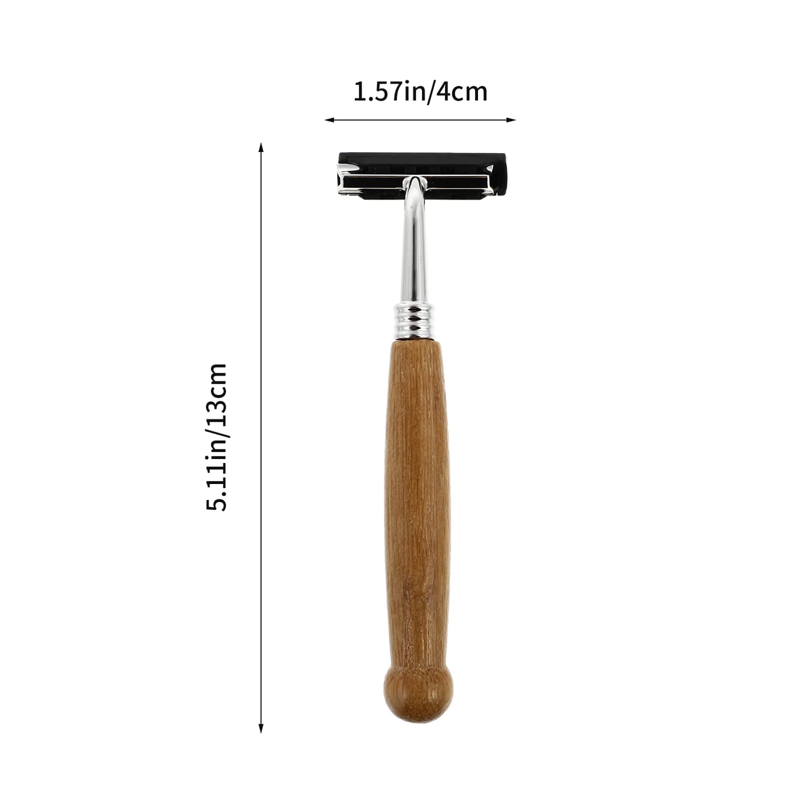 4-Piece Stainless Steel Double Edge Safety Razor Set - Precision Beard Shaper & Grooming Kit for Men | Perfect for Daily Shaving, Travel & Barber Use