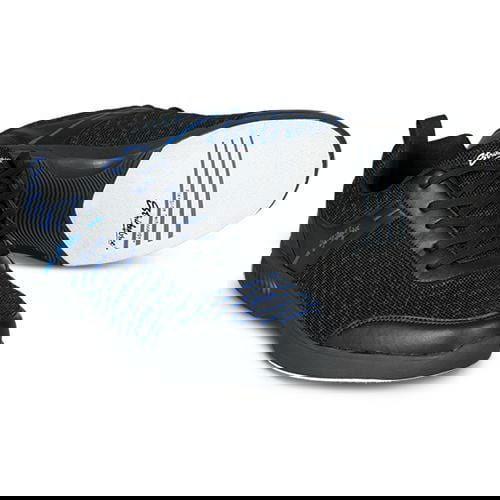 KR Strikeforce Men's Flyer Mesh Bowling Shoes - Black/Royal - Lightweight & Breathable for Comfortable Performance on the Lanes