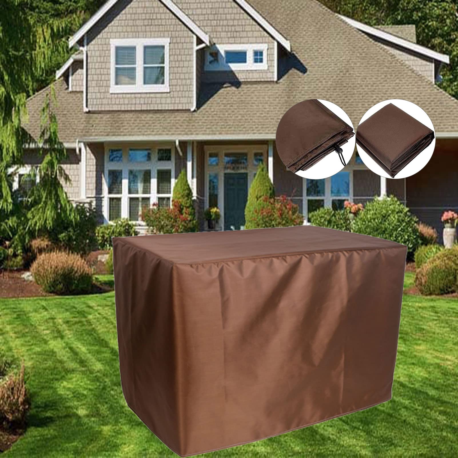 **Waterproof Heavy Duty 420D Garden Furniture Covers 123.2x55.2x35.6in – Windproof, UV-Resistant Patio Set Covers for Outdoor Table & Chairs – Perfect for Rattan, Wood, or Metal Furniture Protection in Rain, Snow & Sun**