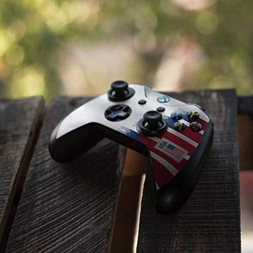 Skinit Decal Gaming Skin for Xbox One S Controller - USA Soccer Flag Design | Protective Vinyl Sticker Wrap | Perfect for Gamers & Sports Fans