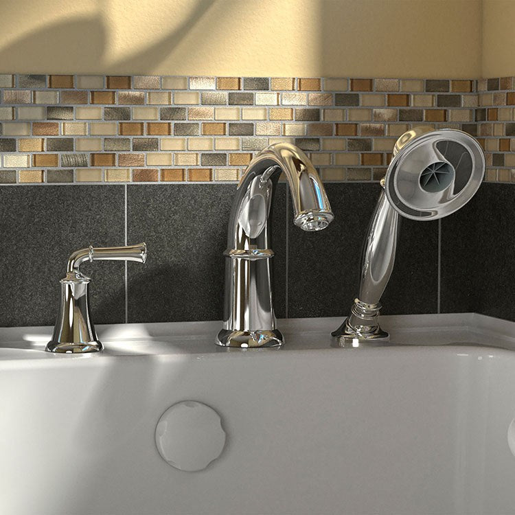 3052 Series 30W x 52L Gelcoat Walk-In Soaking Bathtub with Right Hand Drain & Faucet - Perfect for Small Bathrooms and Spa-Like Relaxation at Home