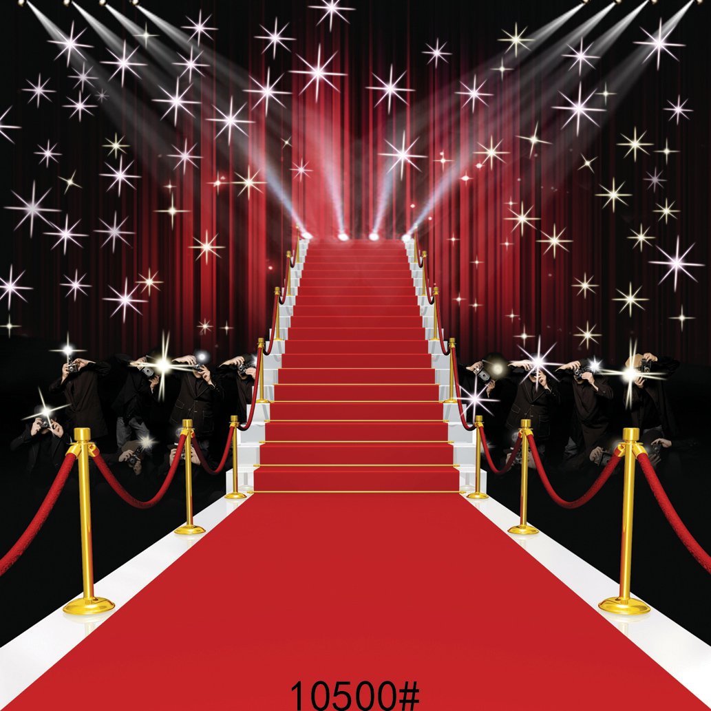 Custom Red Carpet Photo Backdrop 10x10FT - Studio Photography Background for Events & Portraits