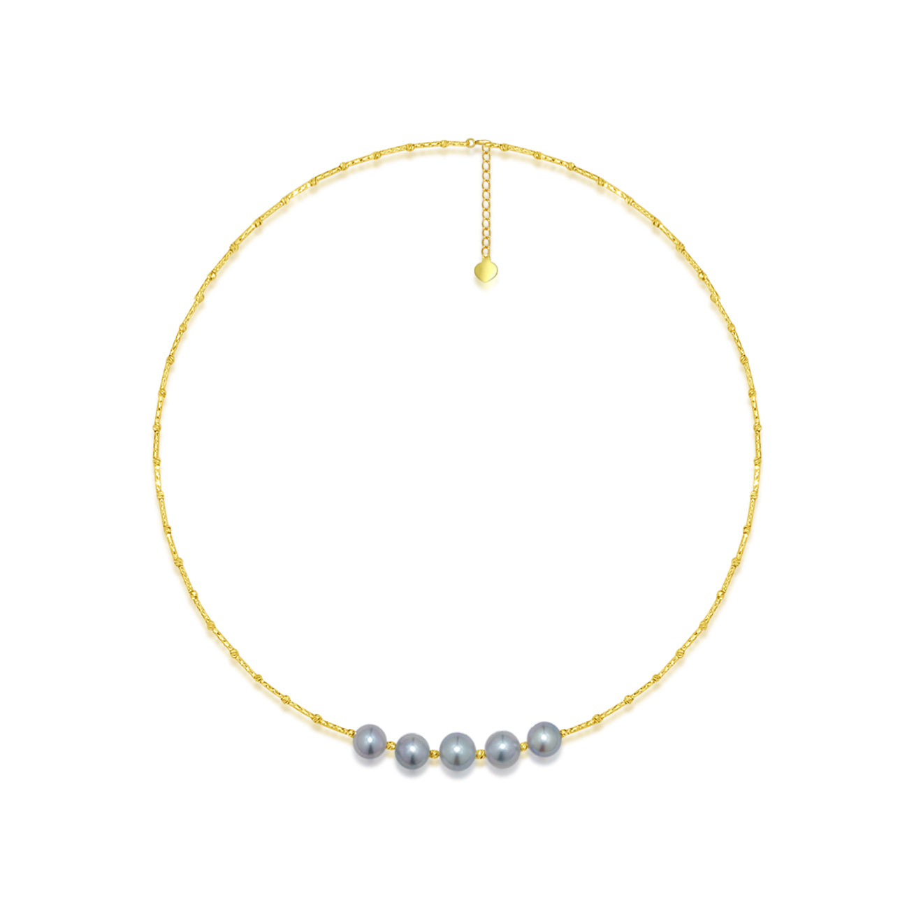 18K Solid Gold Akoya Pearl Necklace - Classic Elegant Jewelry for Women | Perfect for Weddings, Anniversaries & Special Occasions