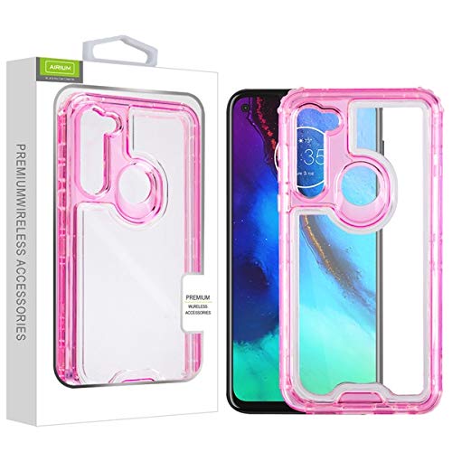 Motorola Moto G Stylus Case - Airium Hybrid Clear Pink Cover for Daily Protection