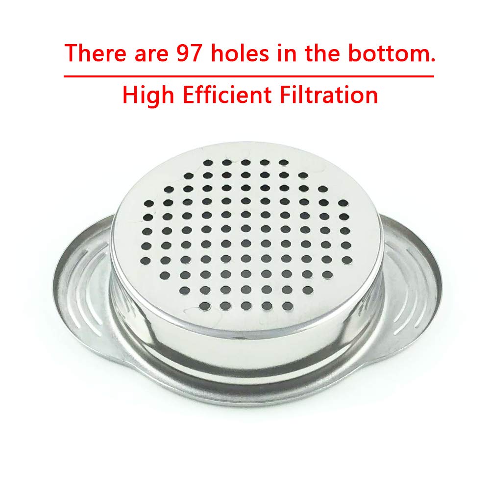 Premium 304 (18/8) Stainless Steel Can Strainer & Colander - Dishwasher Safe, Food Grade, Easy to Clean - Perfect for Tuna, Vegetables, and Pasta Draining - Eco-Friendly Kitchen Essential for Home Cooking & Meal Prep