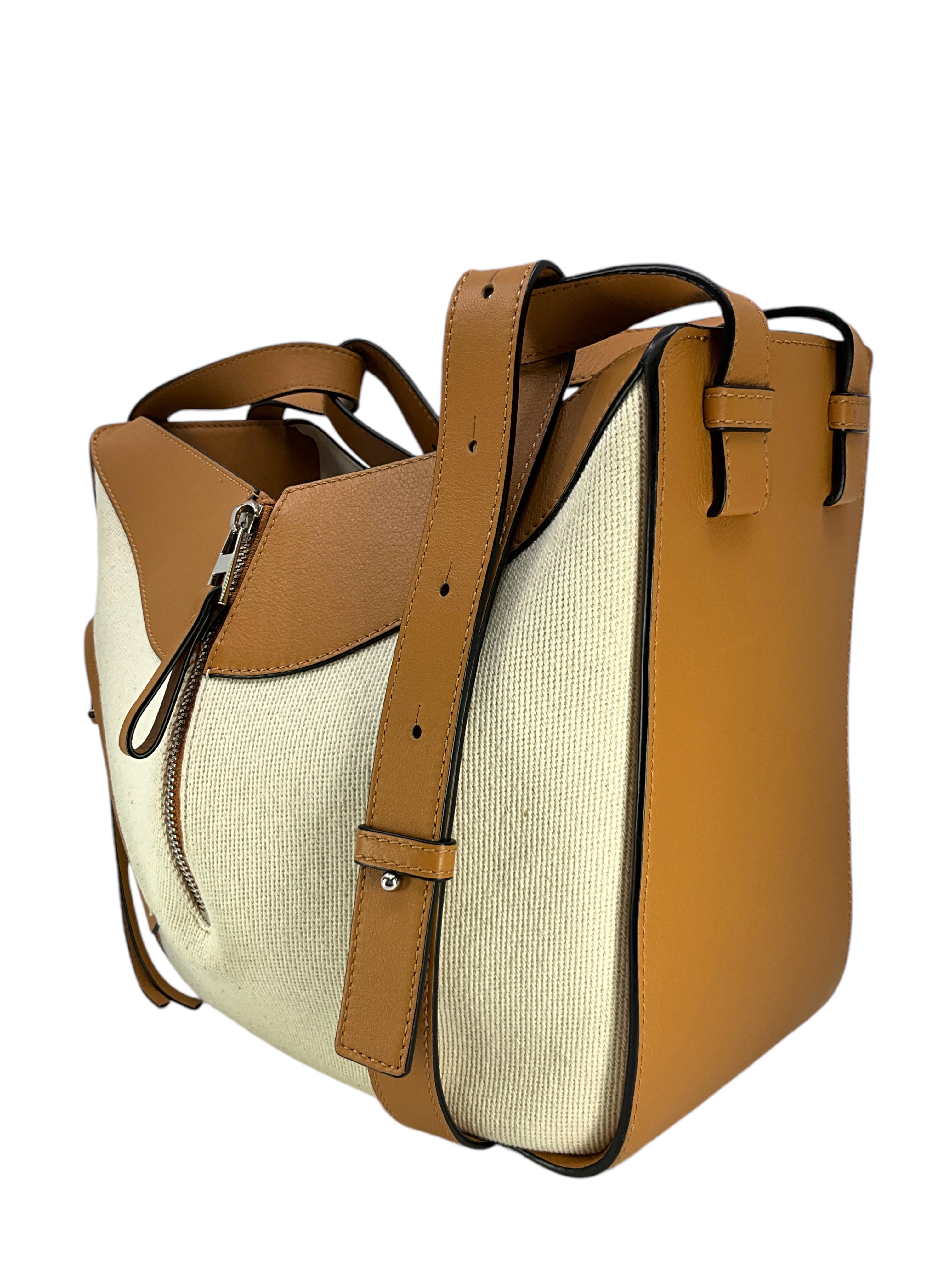 LOEWE Ken Price Printed La Palme Leather & Canvas Hammock Bag - Stylish Crossbody Shoulder Bag for Women, Perfect for Travel, Shopping & Daily Use