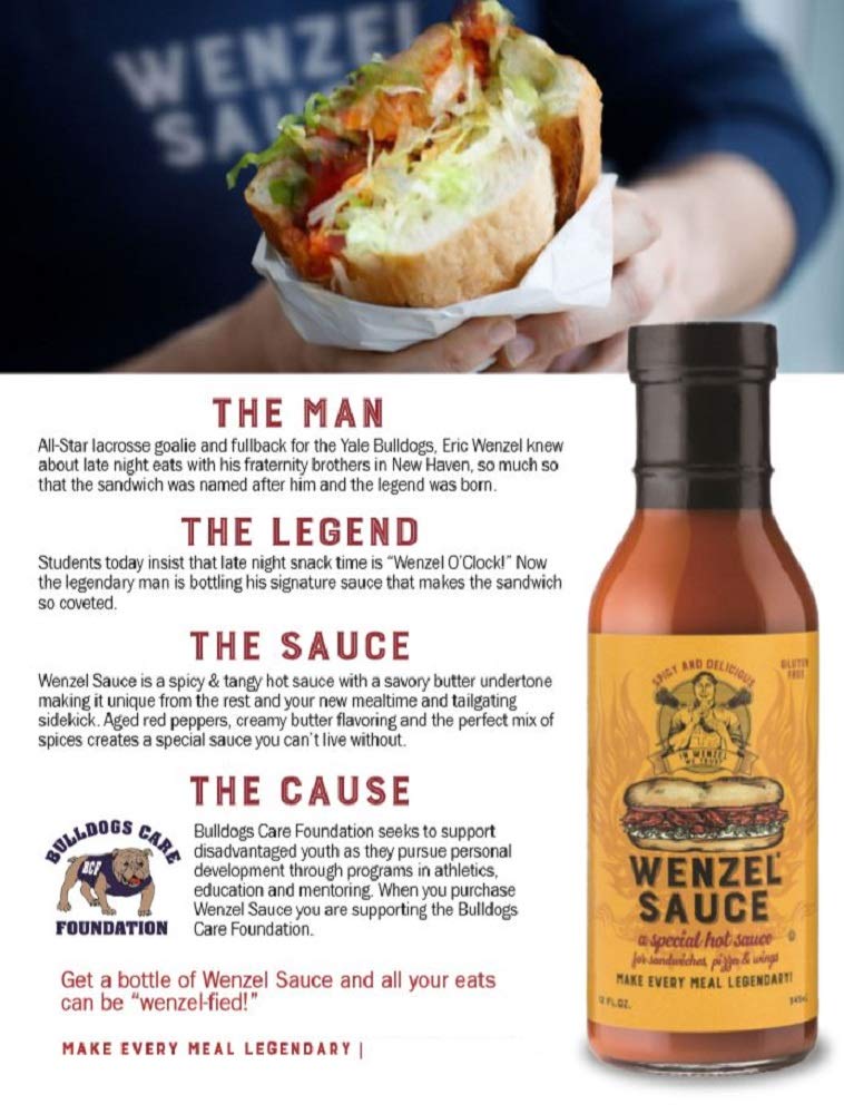 Wenzel #1 Sandwich Hot Sauce - Spicy, Tangy & Delicious Gallon Size | Perfect for Sandwiches, Burgers, Wings & BBQ | Legendary Flavor for Any Meal