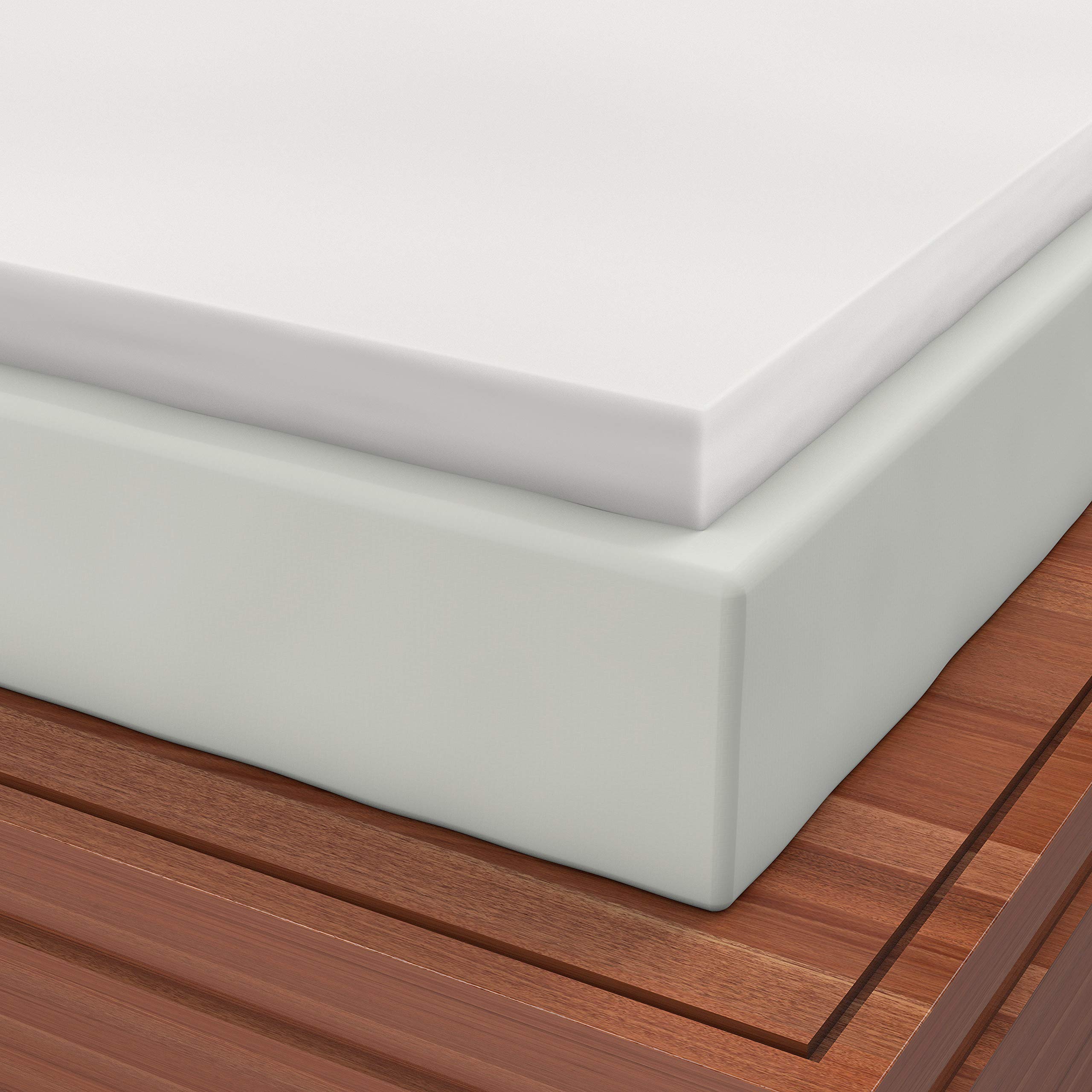 2.5 Inch Visco Elastic Memory Foam Mattress Topper - King Size, Expandable Cover & Pillow Included - Made in USA for Back Pain Relief & Pressure Relief - Perfect for Side Sleepers, Hot Sleepers & Guest Beds