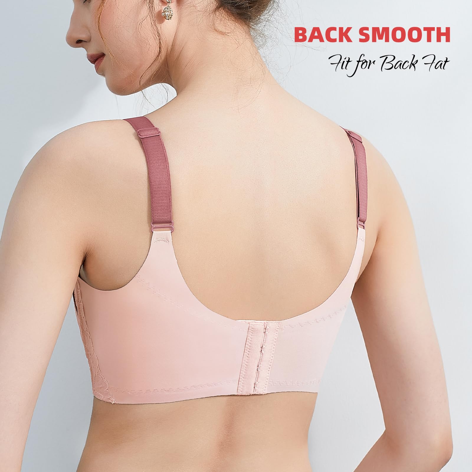 Baetty Wireless Bras for Women - No Underwire Unpadded Full Coverage Comfort Bra 4548 | Perfect for Everyday Wear, Yoga & Lounge