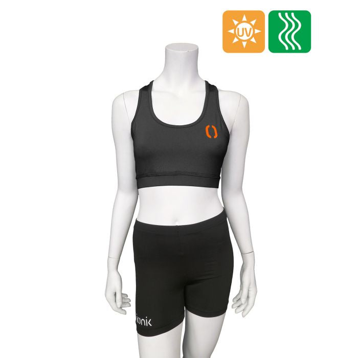 Ionik 2022 Women's 1900UV Racerback Sports Bra - High Support Workout Bra for Running, Yoga & Gym - Moisture Wicking & Breathable Activewear