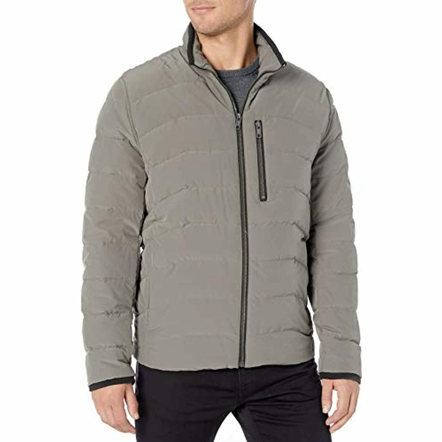 Andrew Marc Men's Carlisle Water Resistant Down Jacket - Lightweight Warm Winter Coat for Outdoor Activities, Hiking & Travel