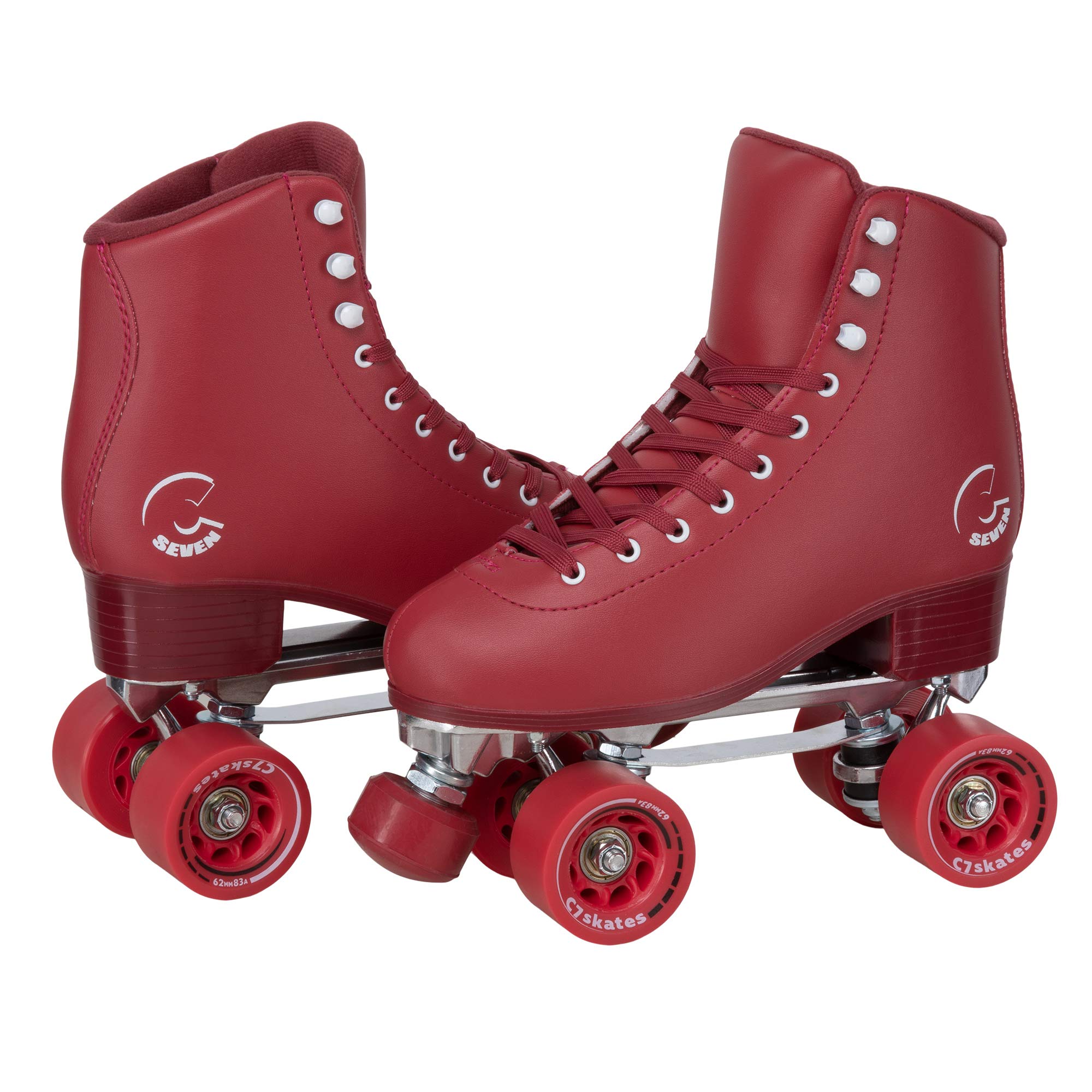 C7 Skates Dark Magic Quad Roller Skates for Outdoor & Rink Skating