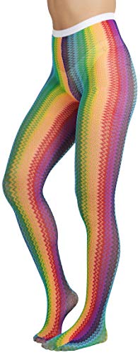Cross Stitch Horizontal Zig Zag - Rainbow