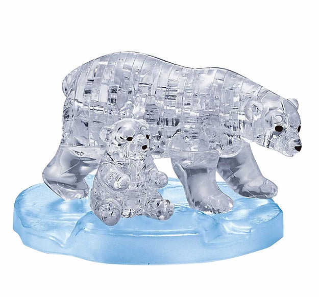 3D Crystal Polar Bear Sculpture - Handcrafted Glass Art Gift for Home Decor, Wedding, Anniversary & Special Occasions