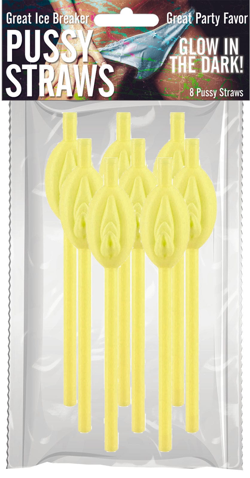 Glow in the Dark Party Straws - Fun Novelty Drinking Straws for Bachelorette Parties, Girls Night & Adult Events - Exciting Glow Accessories for Cocktails & Beverages