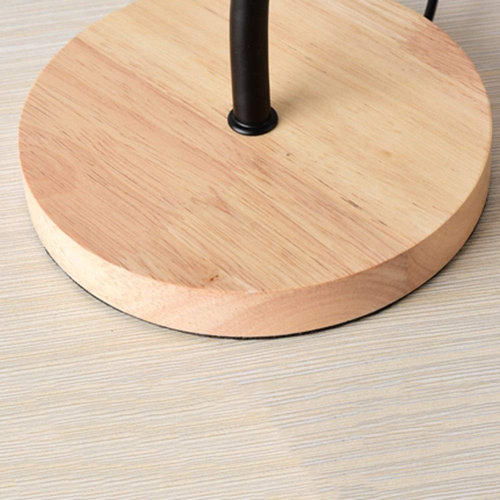 Modern Solid Wood Table Lamp - Warm White LED Bedside Light for Bedroom, Dorm, Study & Living Room - Simple Nordic Style Desk Lamp with E27 Socket - Perfect for Reading, Working & Home Decor