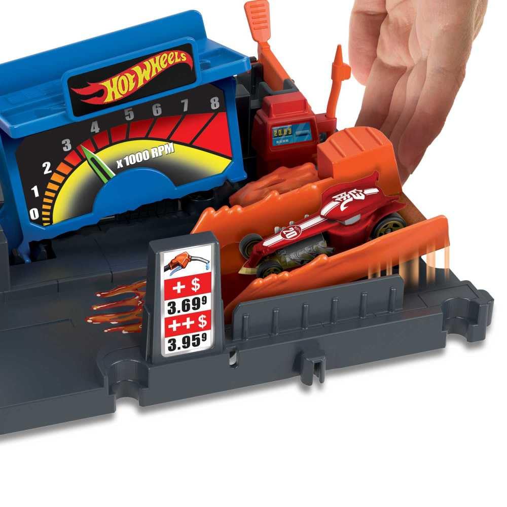 Hot Wheels Fuel Station Shift Station Toy - Die-Cast Car Playset with Gas Pump for Kids - Perfect for Pretend Play and Collectible Display