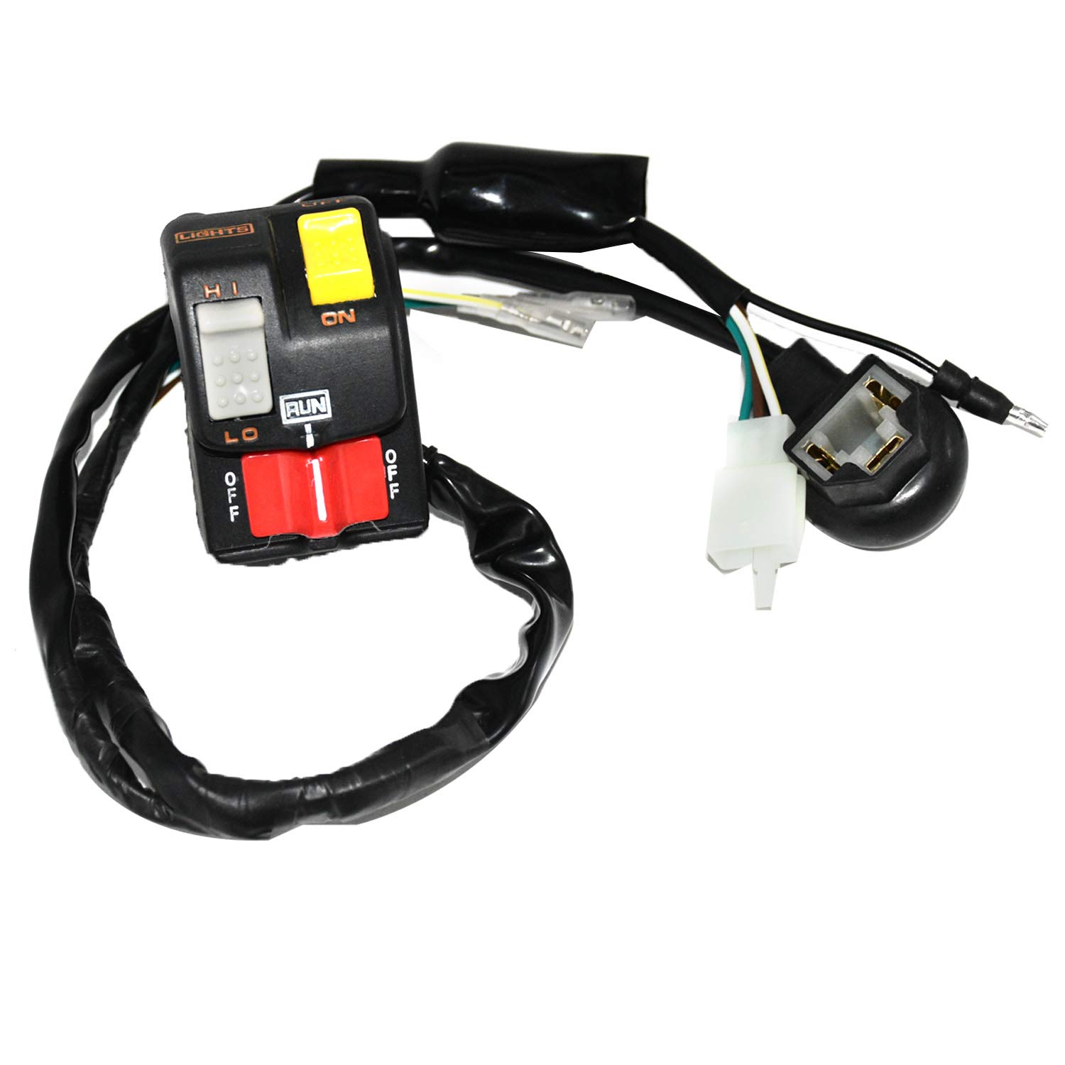 Carbman 35200-HB5-020 Left Hand Switch Compatible with Honda ATC200X ATC 200X 1986-1987 Models - LH Light Start Kill Switch Replacement for Off-Road ATV Motorcycle Riding & Trail Maintenance