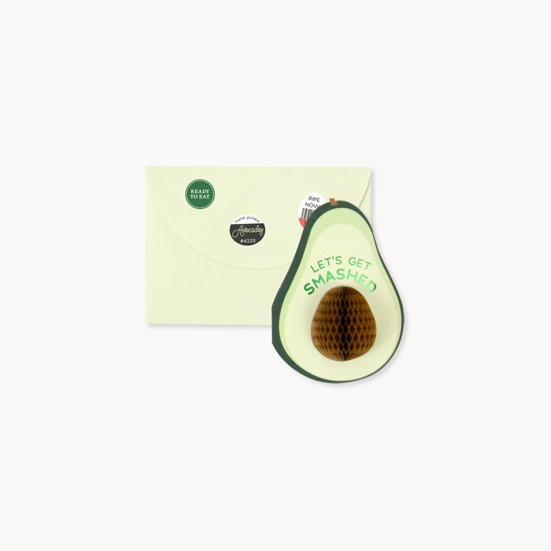 Avocado Pop Up Everyday Greeting Card - Funny 3D Surprise Card for Birthdays, Anniversaries & Special Occasions - Perfect Gift for Avocado Lovers