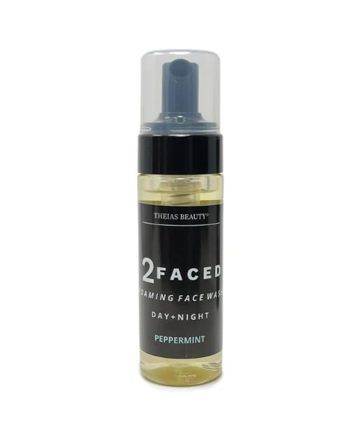 2FACED PEPPERMINT Foaming Face Wash - Natural Cleanser with Citrus Extract for Deep Cleansing, Makeup & Oil Removal - Ideal for Daily Skincare Routine & Acne-Prone Skin